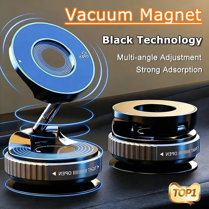 Magnetische Handyhalterung fürs Auto mit Vakuum-Saugnapf und 360° Drehung